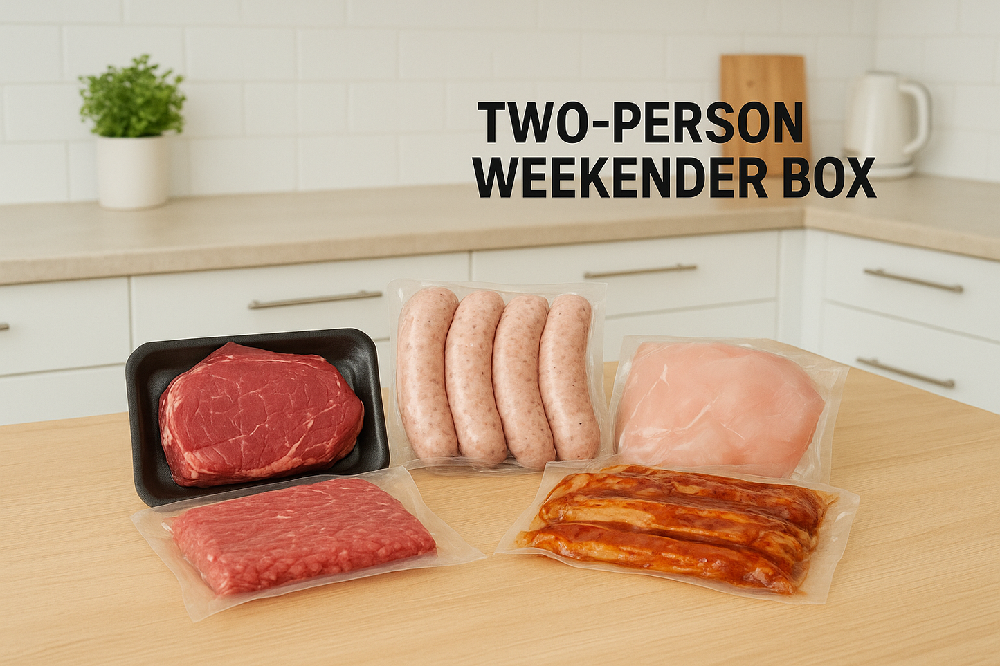 🟦 MEAT BOX 1: Two-Person Weekender Box
